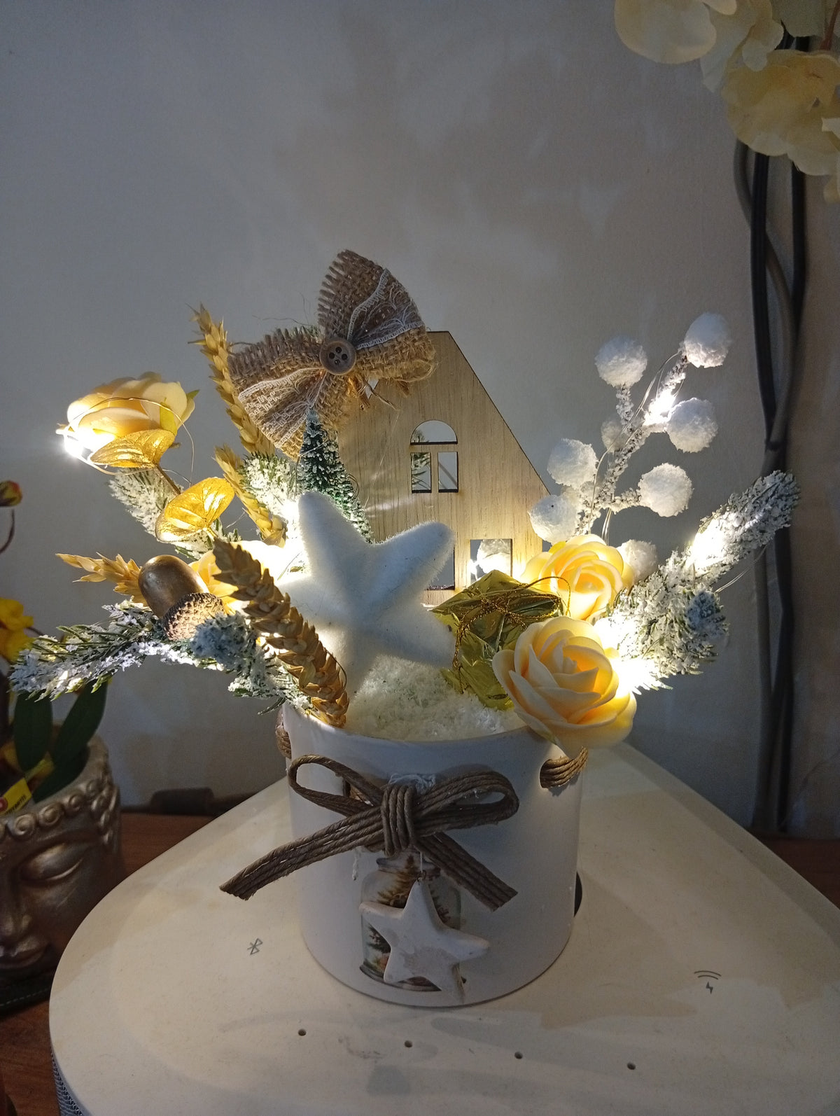 composition lumineuse maison enchanté