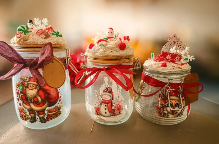 🎄 Pots décoratifs de Noël – Créations gourmandes